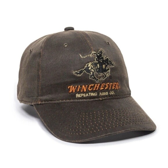 Winchester Brown Weatherd Hat One Size Adjustable Cotton Classic Cap Casual - Picture 11 of 12